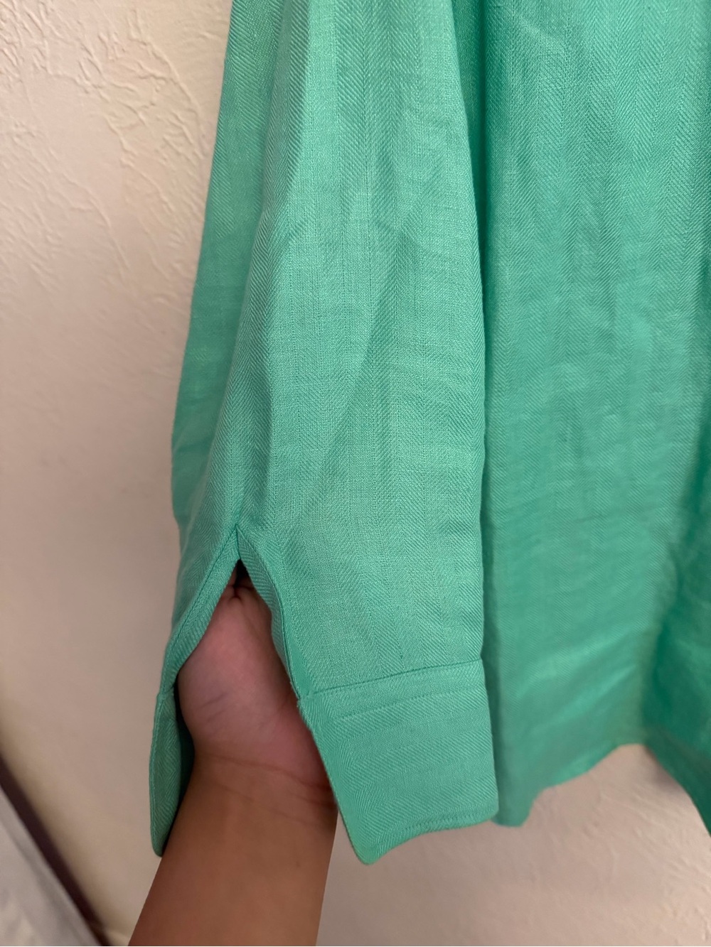 Lauren Ralph Lauren Linen Blouse with 3/4 Sleeves - Picture 6 of 8
